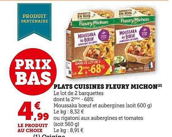 plats cuisinés fleury michon
