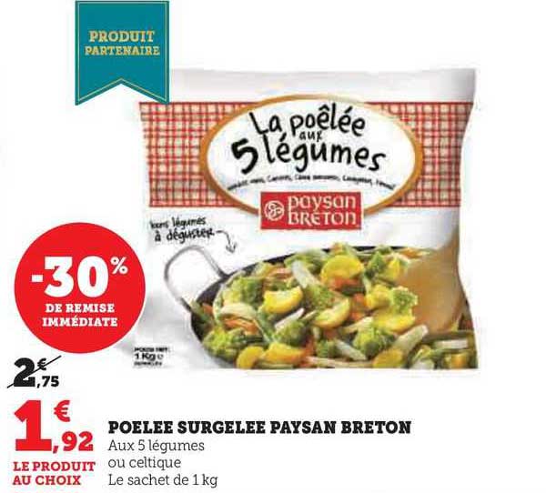 poêlée surgelée paysan breton