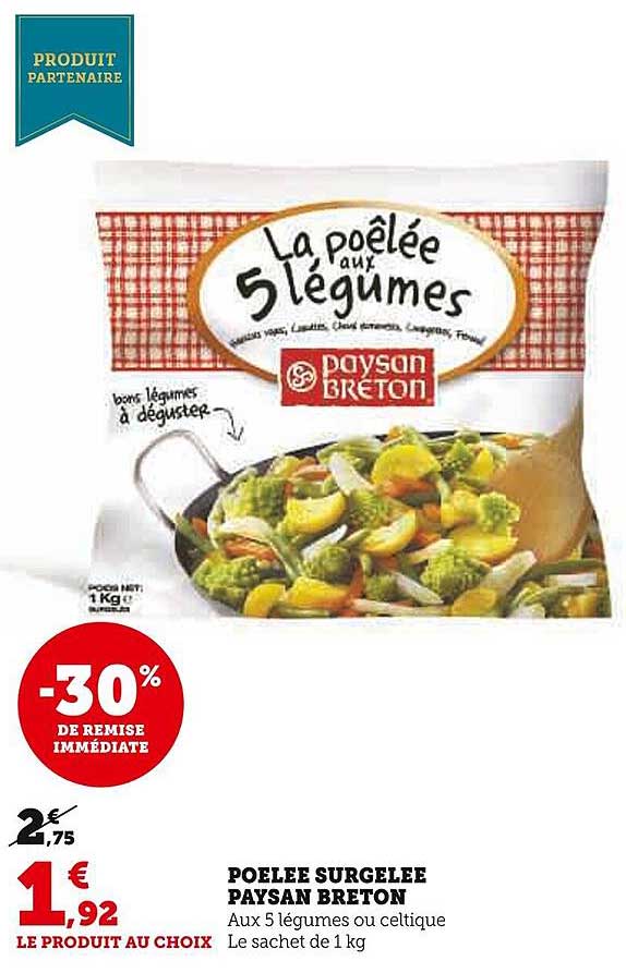 poêlée surgelée paysan breton