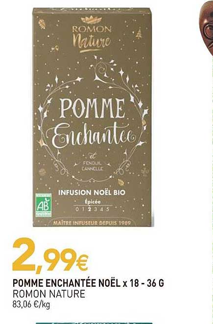 pomme enchantée noël romon nature - x18 - 36 g