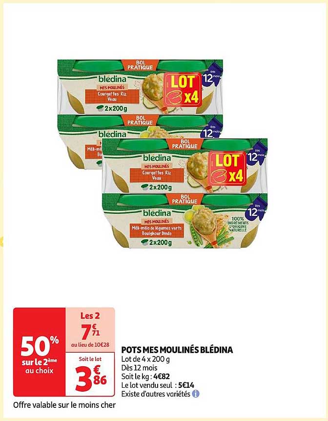 pots mes moulinés blédina