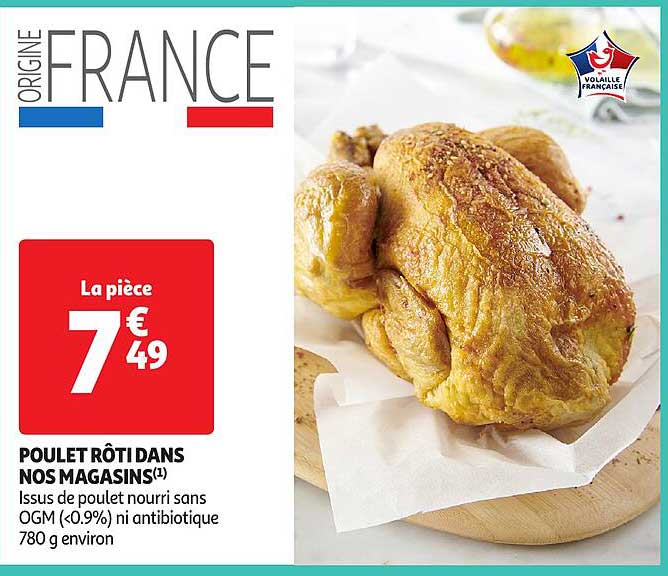 poulet rôti dans nos magasins