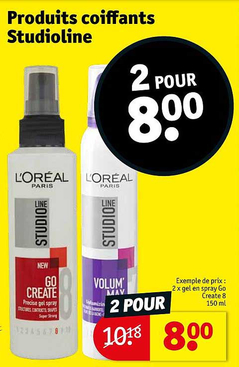 produits coiffants studioline