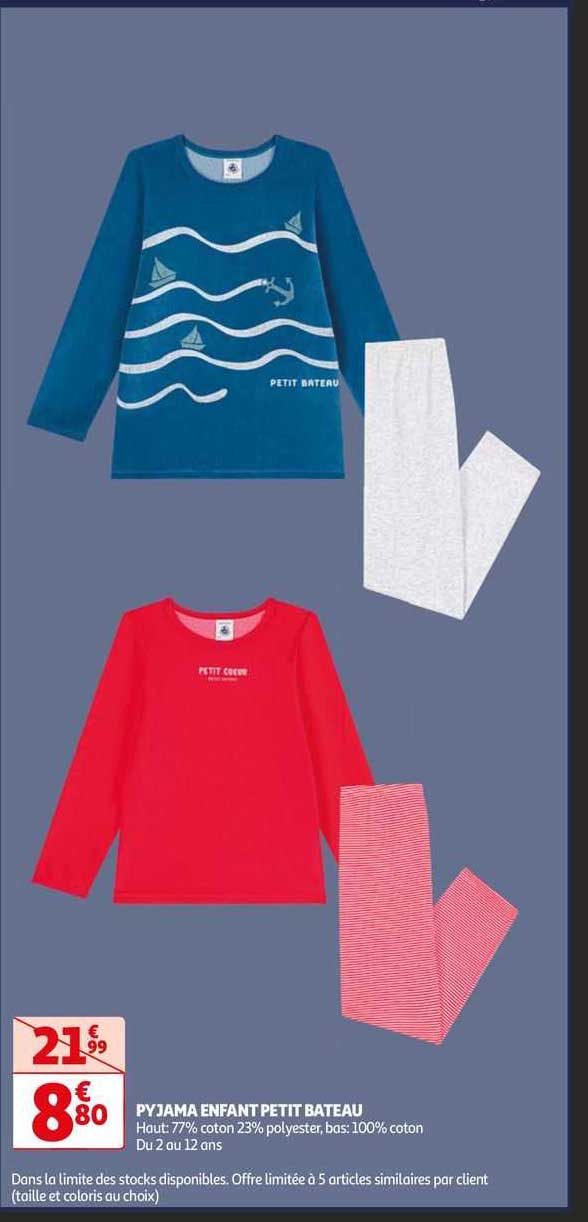 pyjama enfant petit bateau
