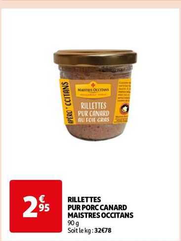 Rillettes Pur Porc Canard Maistres Occitans
