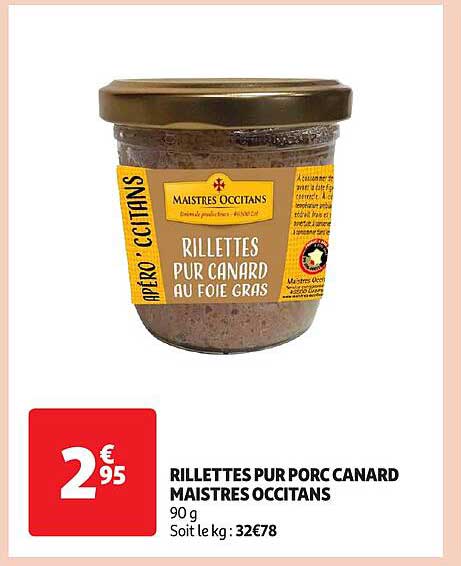 rillettes pur porc canard maistres occitans