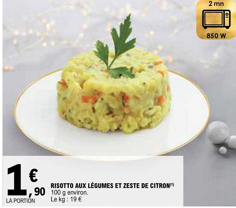risotto aux légumes et zeste de citron