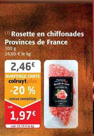 rosette en chiffonades  provinces de france