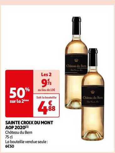 sainte croix du mont aop 2020 château du bern