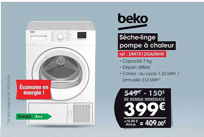 sèche-linge pompe à chaleur beko