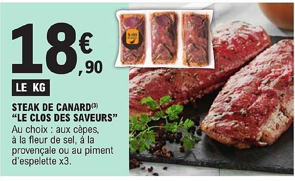 steak de canard "le clos des saveurs"