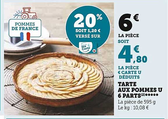 Tarte Aux Pommes U 6 Parts