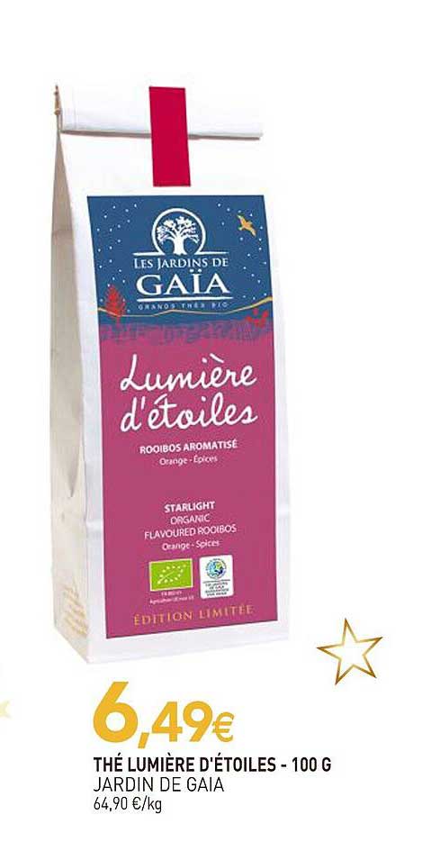 thé lumière d'étoiles jardin de gaia - 100 g