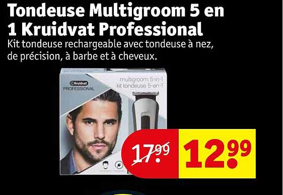 tondeuse multigroom 5 en 1 kruidvat professional