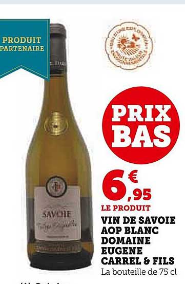vin de savoie aop blanc domaine eugène carrel & fils