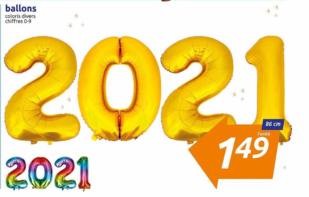 ballons 2021 coloris divers