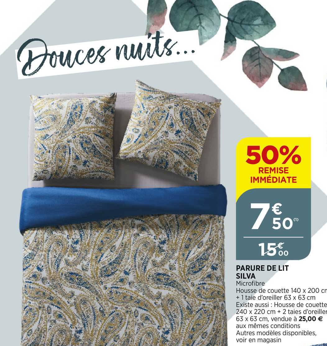 Parure De Lit Silva 50% De Remise Immédiate