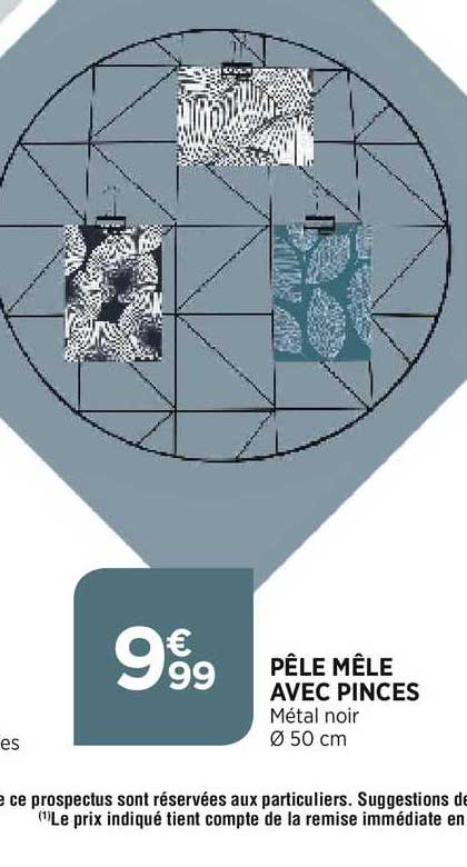 pêle mêle avec pinces
