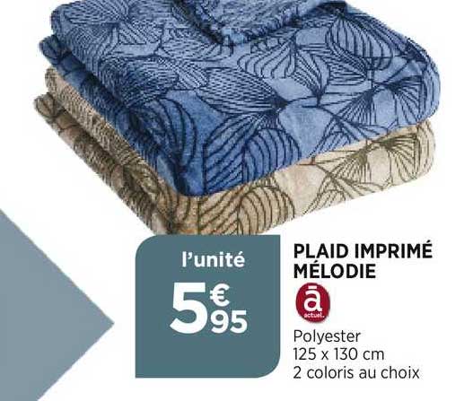 plaid imprimé mélodie