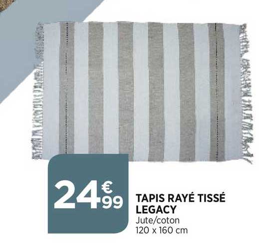 Tapis Rayé Tissé Legacy