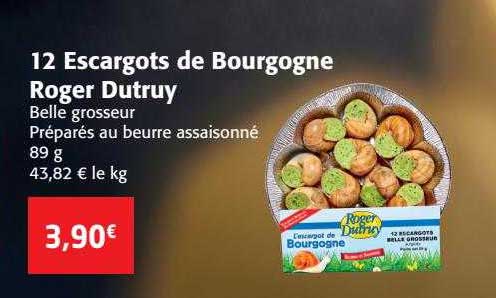 12 escargots de bourgogne roger dutruy