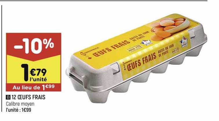 12 Oeufs Frais
