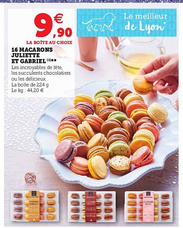 16 macarons juliette et gabriel