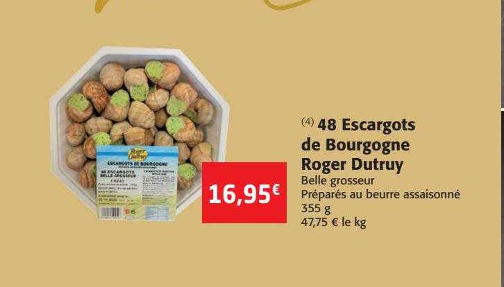 48 escargots de bourgogne roger dutruy