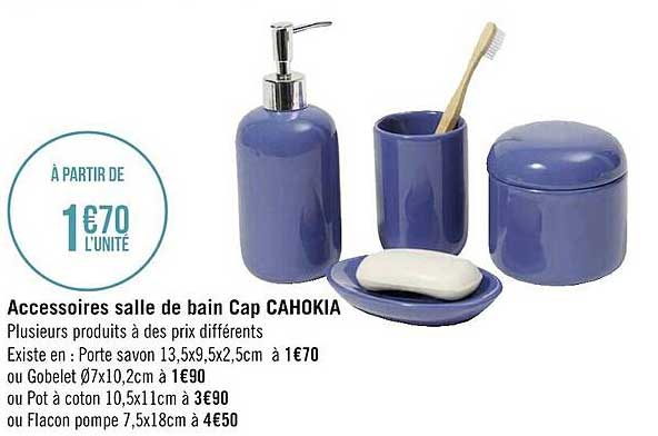 accessoires salle de bain cap cahokia