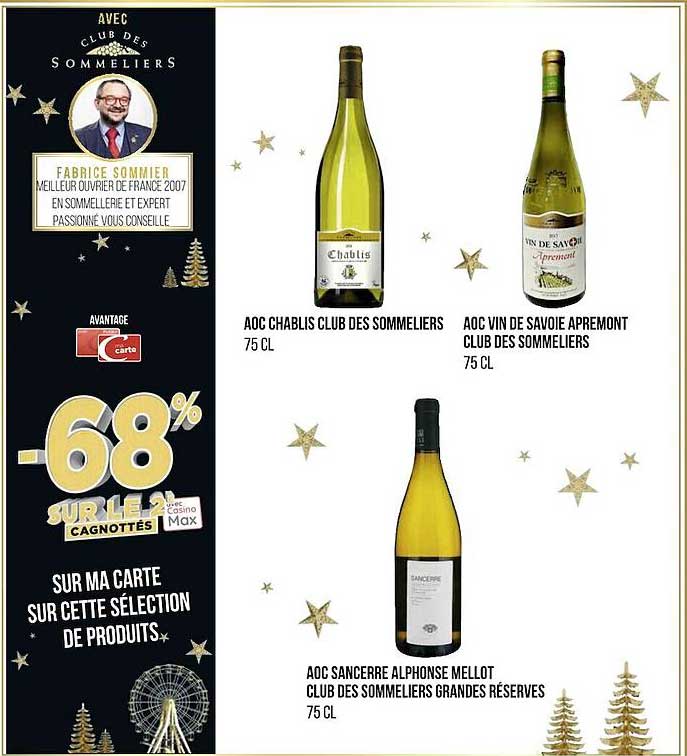 aoc chablis club des sommeleirs, aoc vin de savoie apremont club des sommeliers, aoc sancerre alphonse mellot club des sommeliers grandes réserves