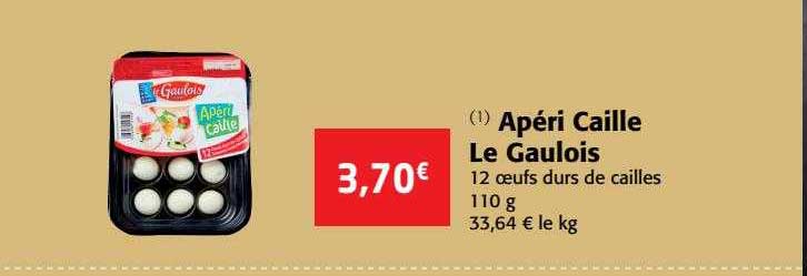 apéri caille le gaulois