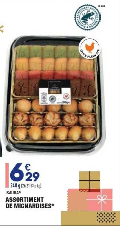 assortiment de mignardises isaura