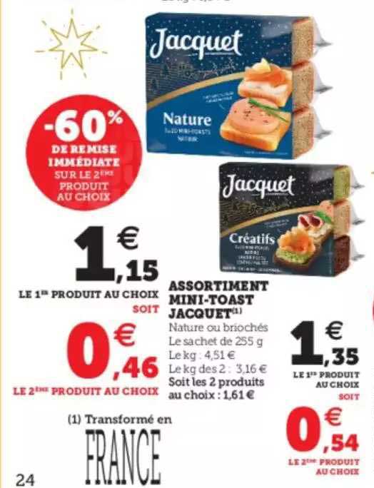 assortiment mini-toast jacquet