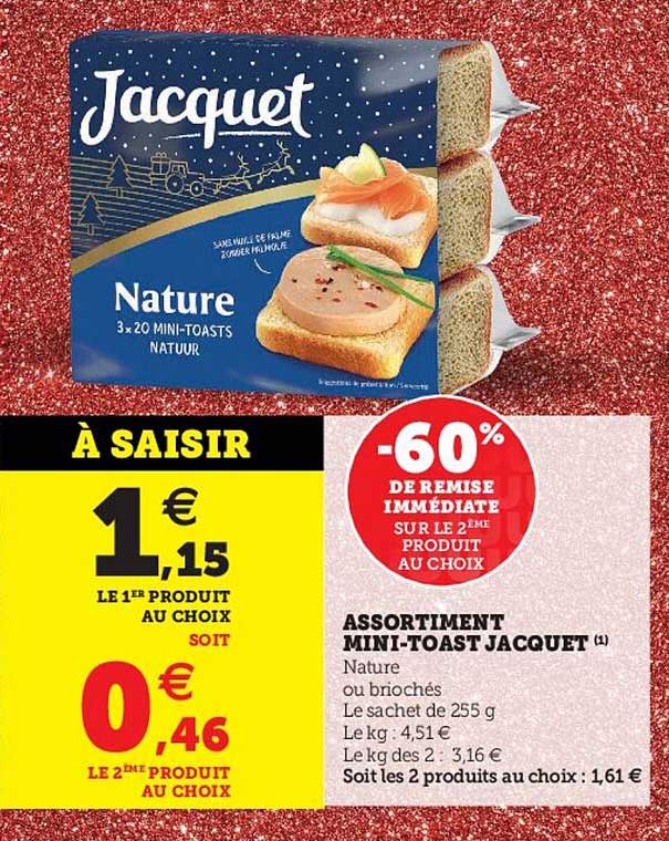 assortiment mini-toast jacquet