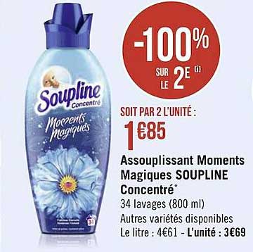 assouplissant moments magiques soupline concentré
