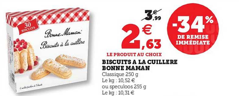 biscuits à la cuillère bonne maman