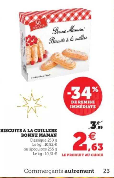 biscuits à la cuillère bonne maman