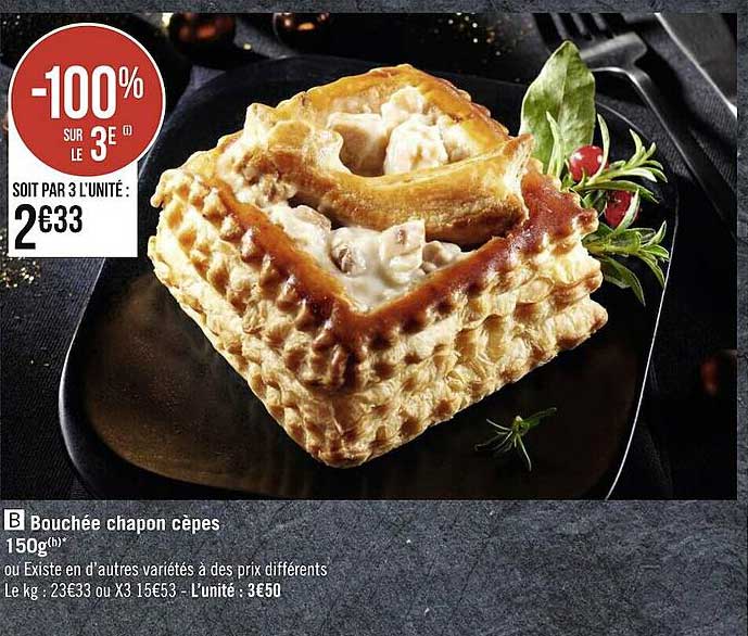 bouchée chapon cèpes