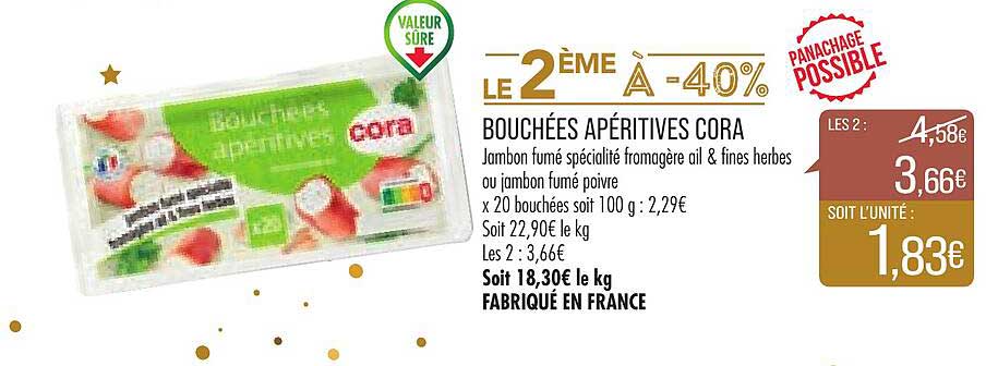 Bouchées Apéritives Cora