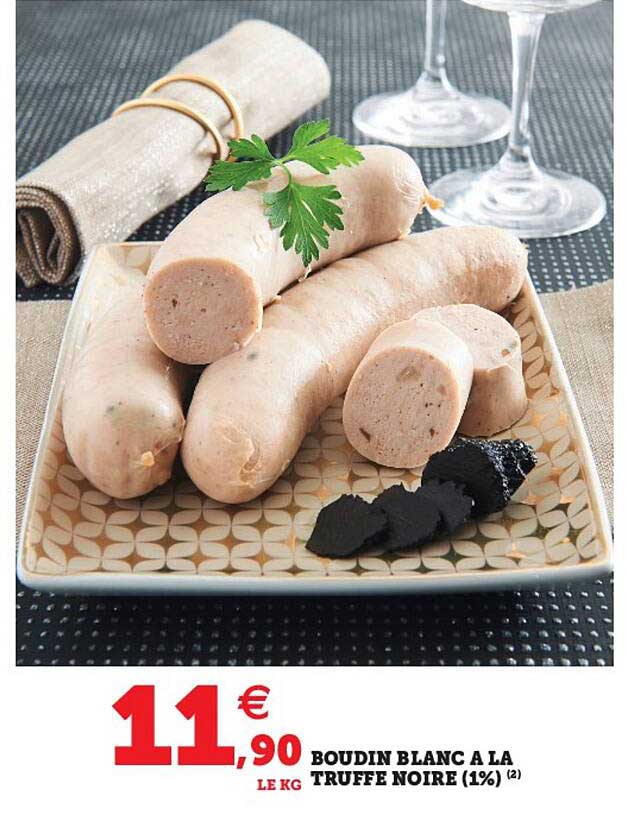 Boudin Blanc à La Truffe Noire (1%)