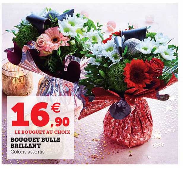 bouquet bulle brillant