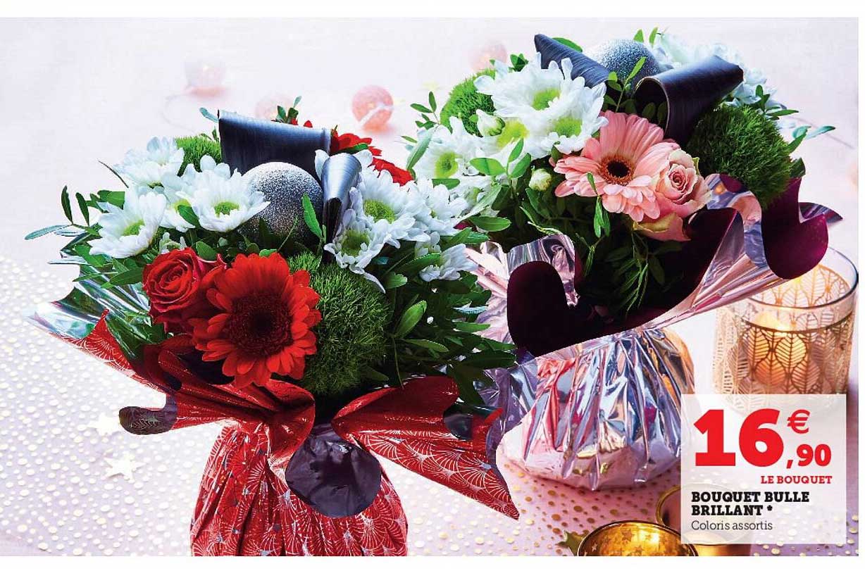 bouquet bulle brillant