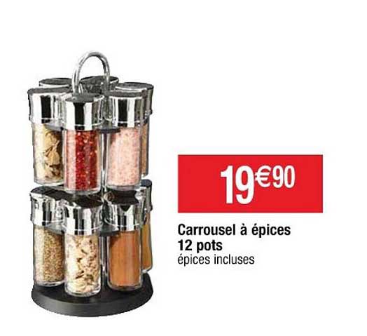 carrousel à épices 12 pots