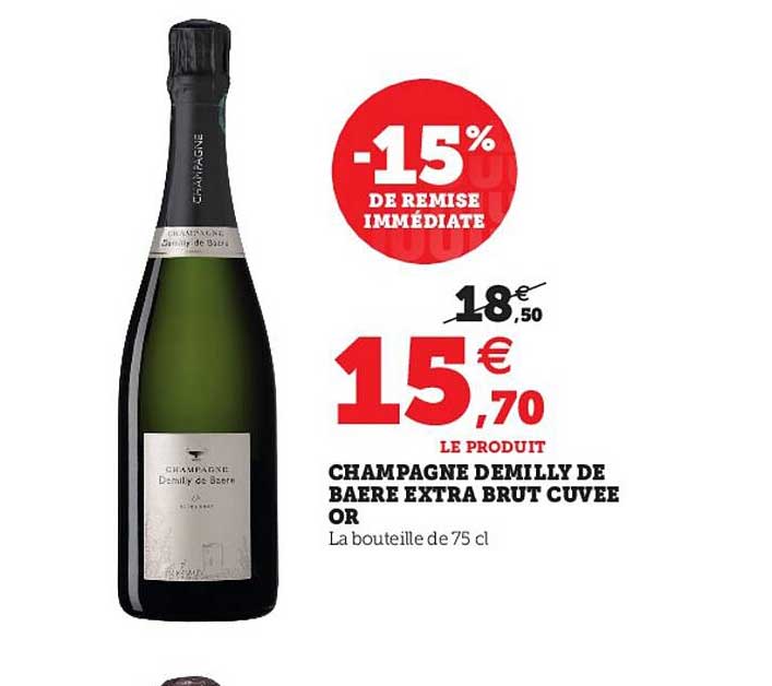 champagne demilly de baere extra brut cuvée or