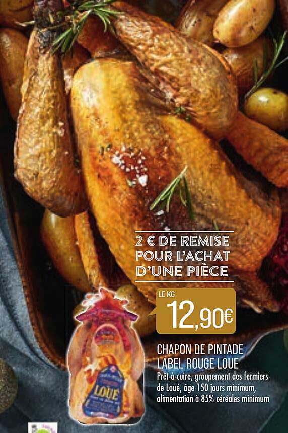 Chapon De Pintade Label Rouge Loué