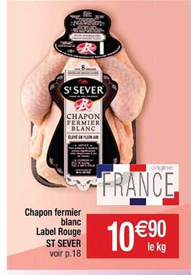 Chapon Fermier Blanc Label Rouge St Sever