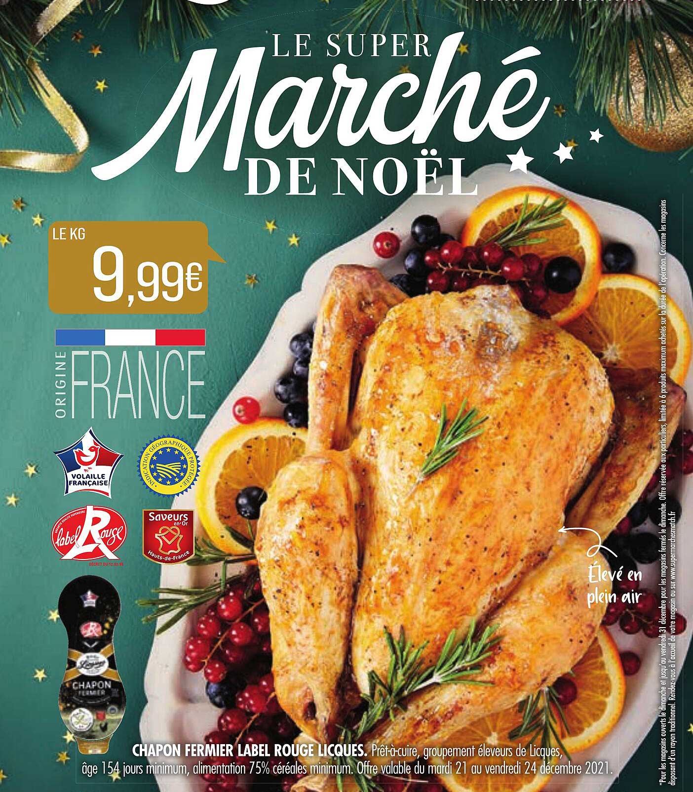 chapon fermier label rouge licques