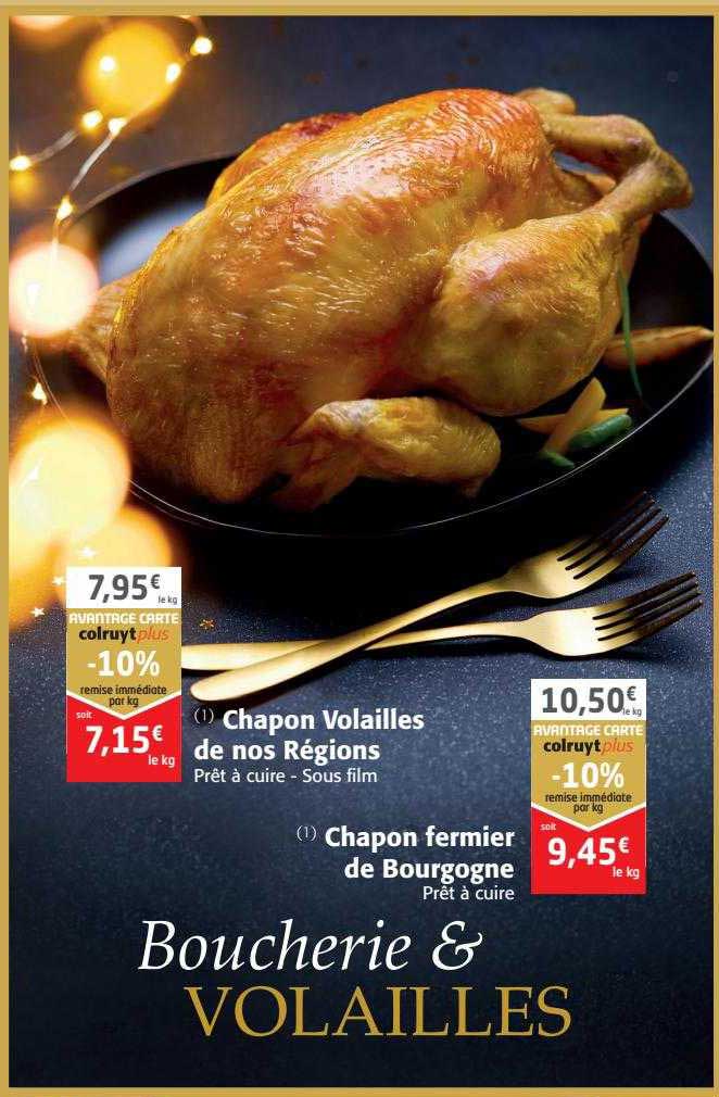 chapon volailles de nos régions, chapon fermier de bourgogne