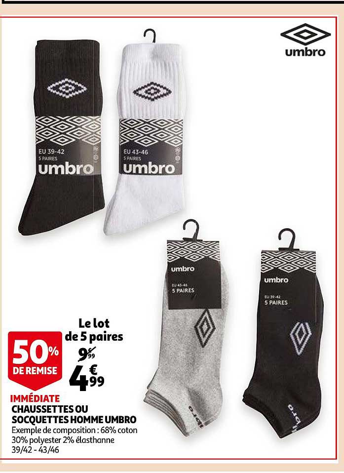Chaussettes Ou Socquettes Homme Umbro