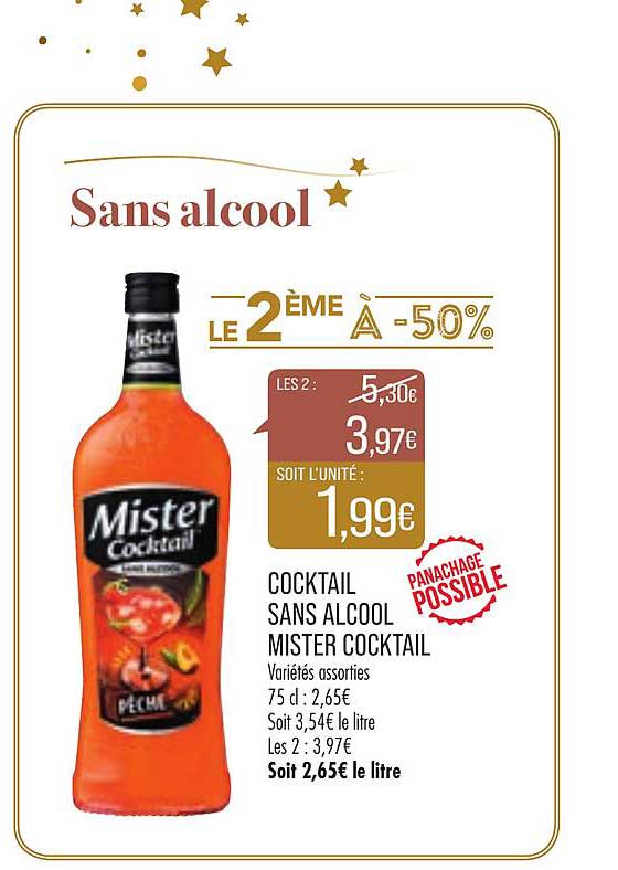 cocktail sans alcool mister cocktail